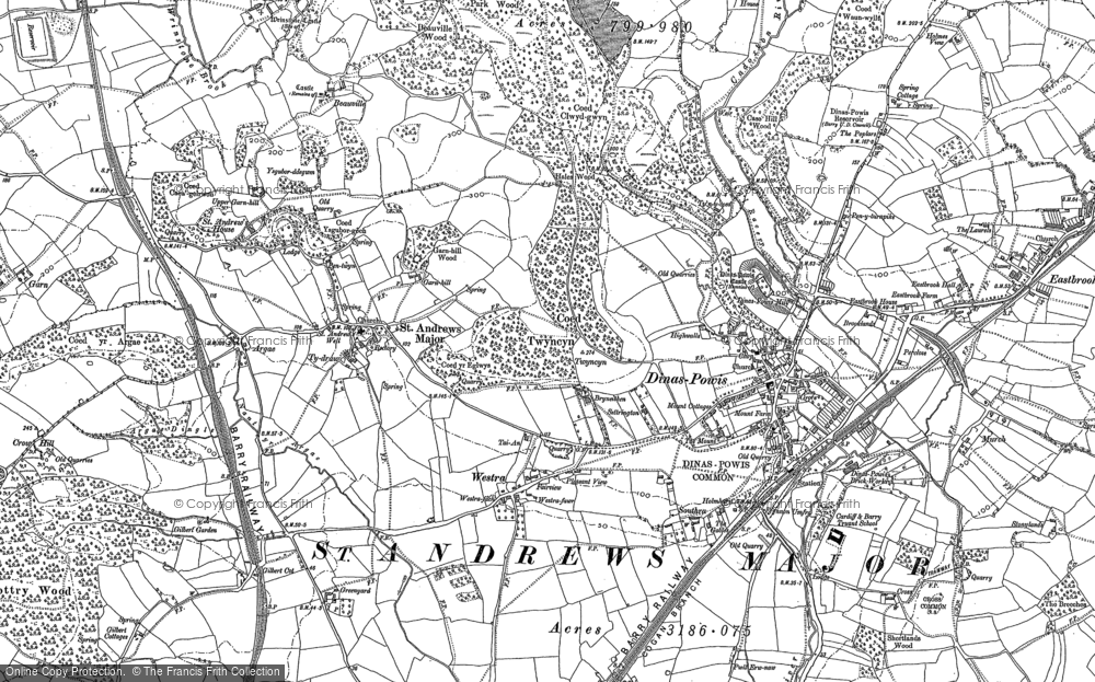 Old Map of Historic Map covering Palmerstown in 1898