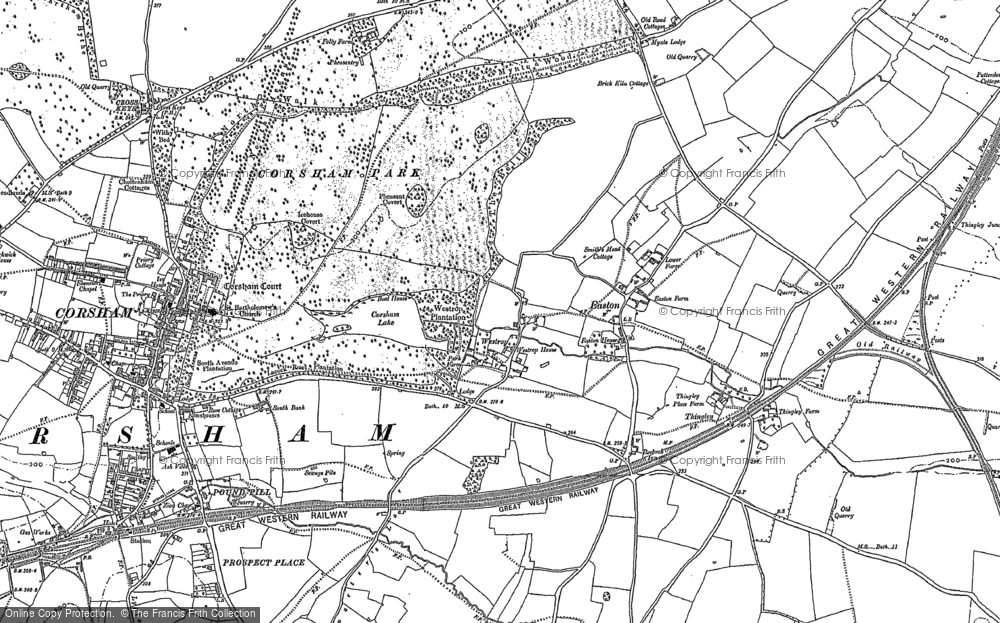 Old Map of Westrop, 1899 - 1919 in 1899