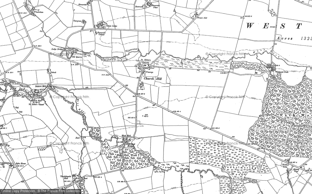 Old Map of Westward, 1899 in 1899