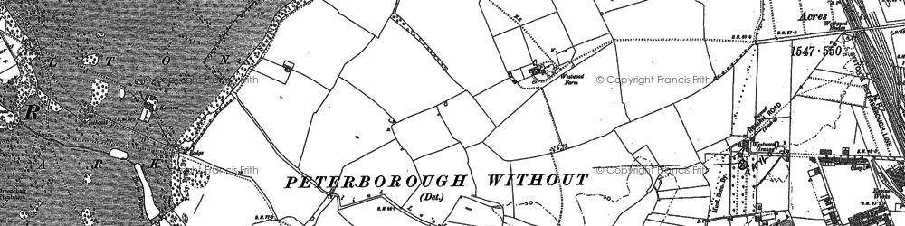 Old map of Westwood in 1899