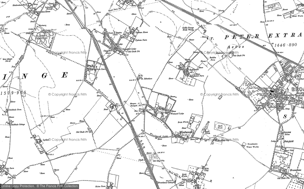 Old Map of Westwood, 1905 in 1905