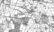 Old Map of Wetherden, 1883 - 1884