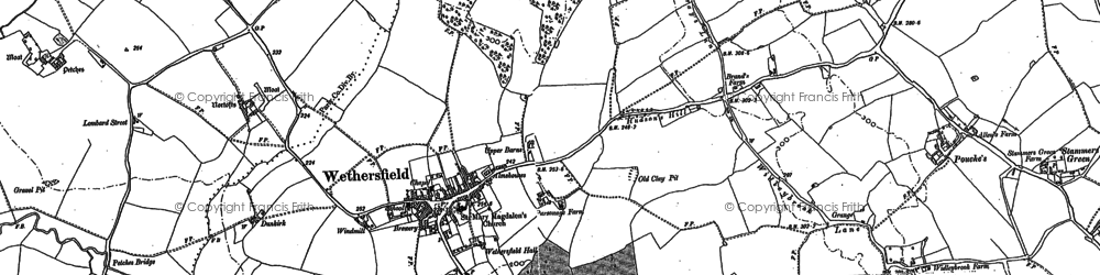Old map of Ashwell Hall in 1896