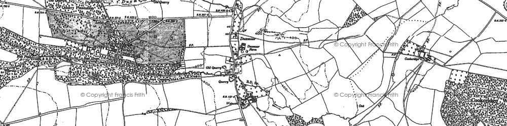 Old map of Wetmore in 1883