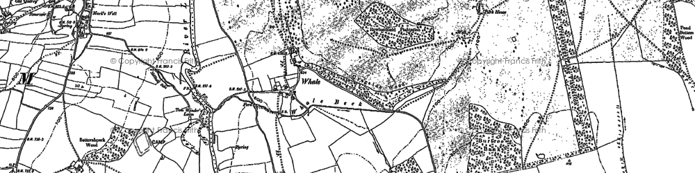 Old map of Whalemoor in 1897