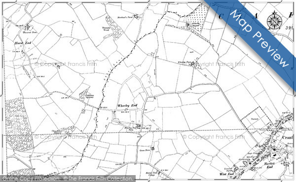 Old Map of Wharley End, 1898 - 1900 in 1898