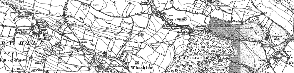 Old map of Whashton Springs in 1892