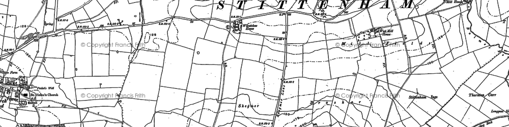 Old map of Wheatclose in 1889