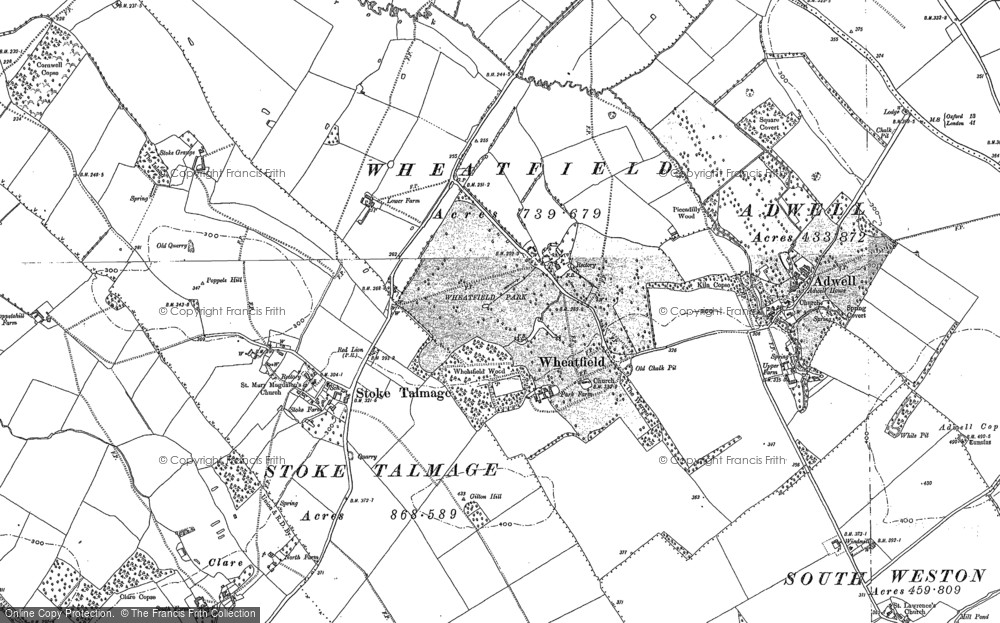 Old Map of Wheatfield, 1897 - 1919 in 1897