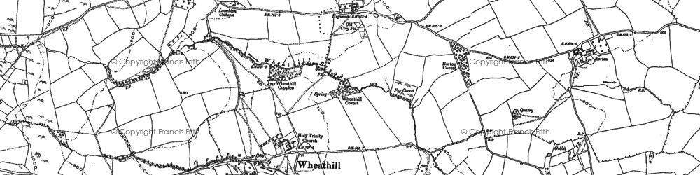 Old map of Wheathill in 1879