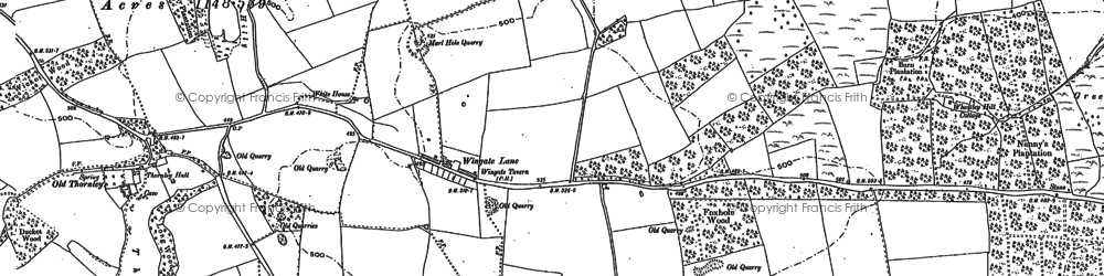 Old map of Old Wingate in 1896