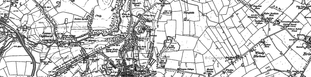 Old map of Wheelton in 1893
