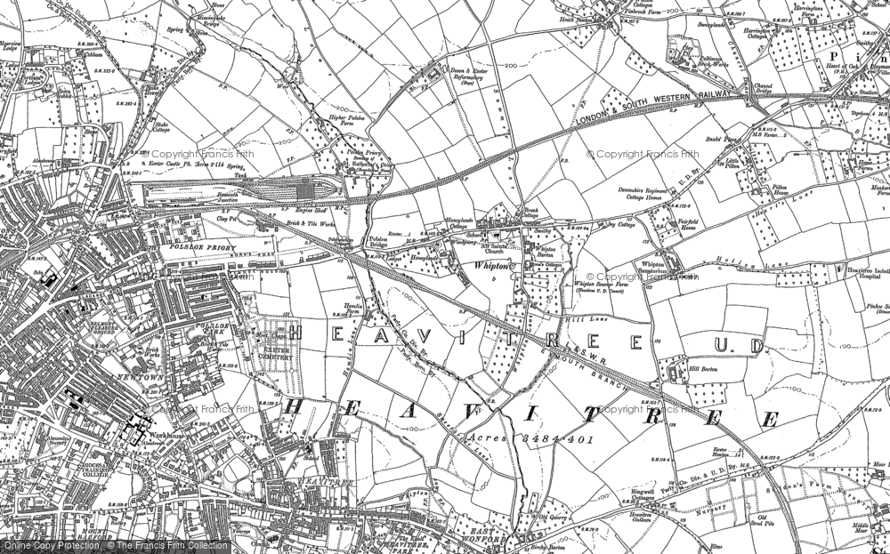 Old Map of Whipton, 1887 - 1888 in 1887
