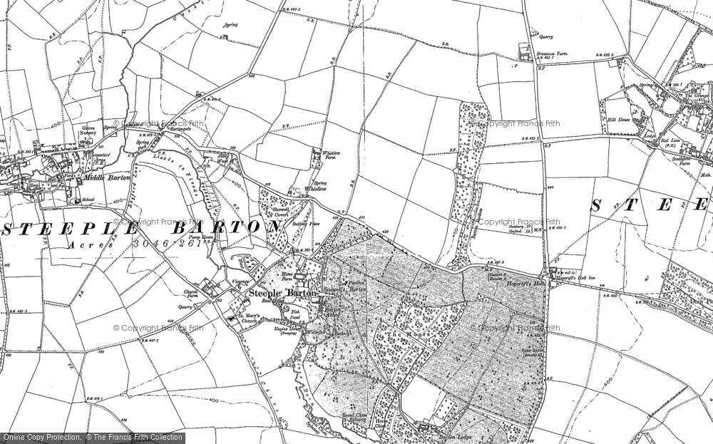 Old Map of Historic Map covering Bartongate in 1898