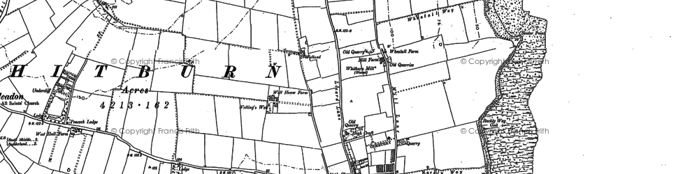 Old map of Whitburn in 1913