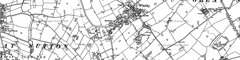 Old map of Whitby in 1897