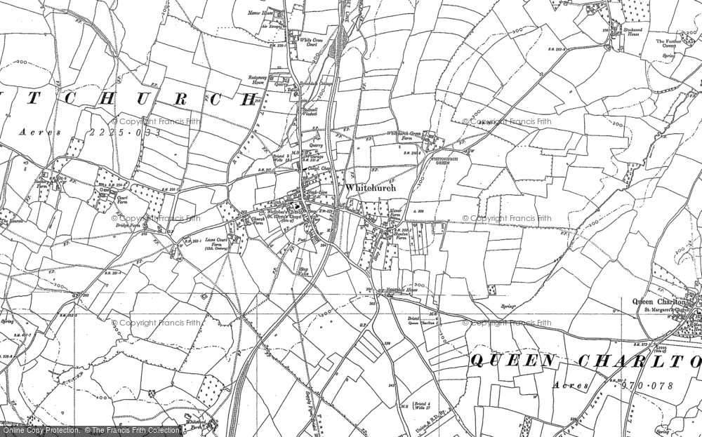 Old Map of Whitchurch, 1883 - 1902 in 1883