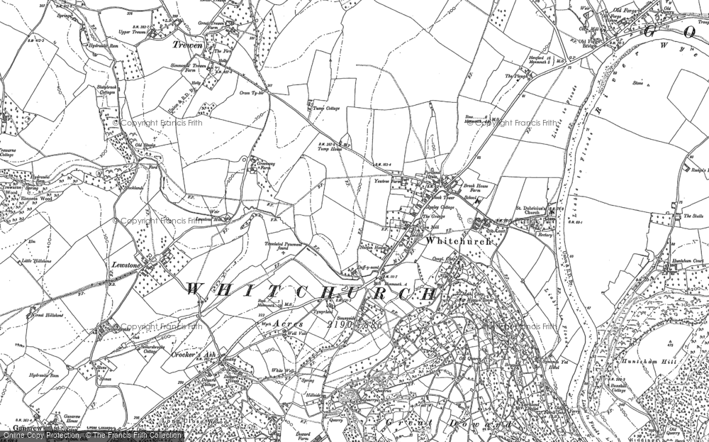Old Map of Whitchurch, 1887 in 1887