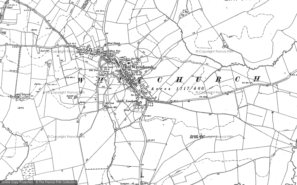 Old Map of Whitchurch, 1898 in 1898