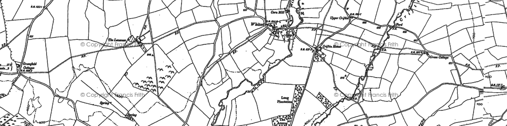 Old map of Whitcot in 1882