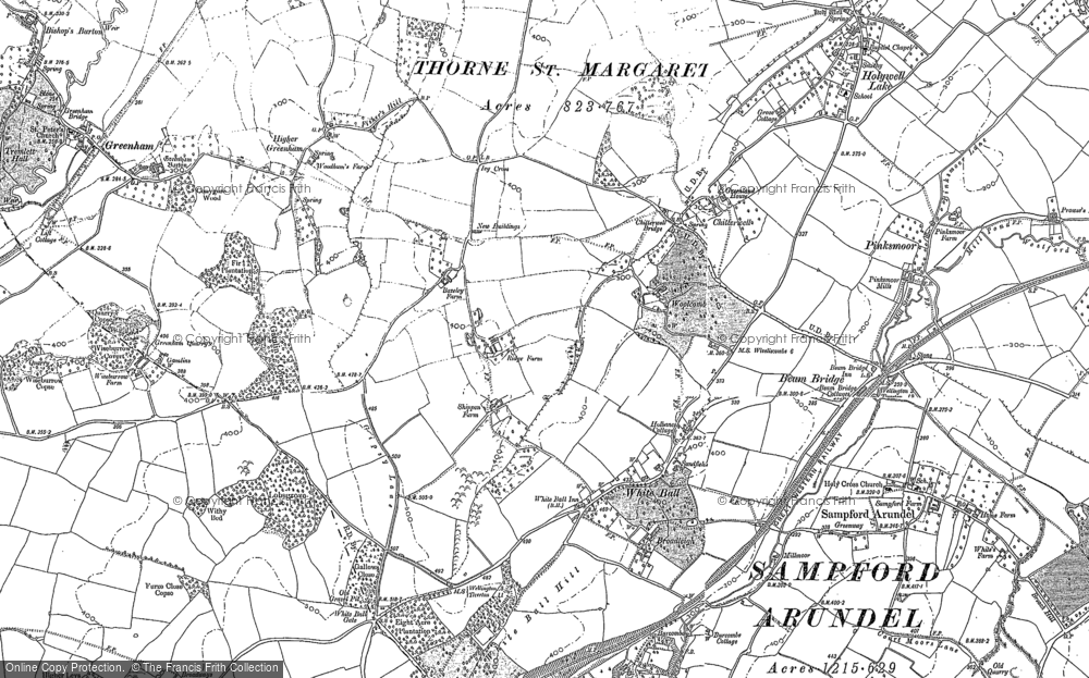 Old Map of Historic Map covering Broadleigh in 1903