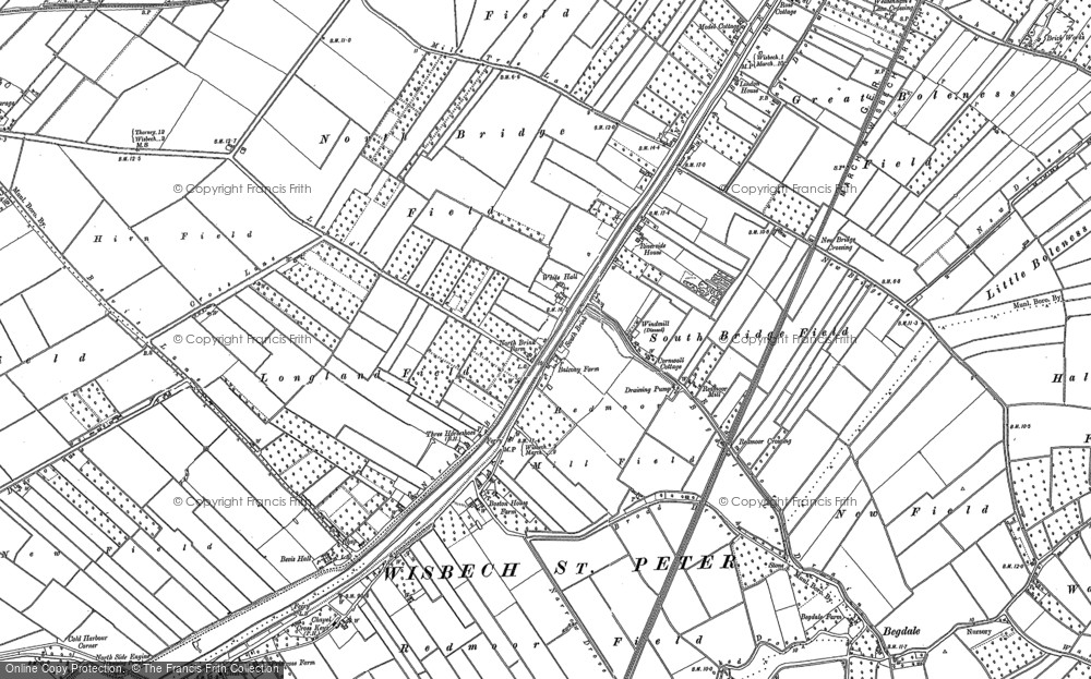 Old Map of White Hall, 1900 in 1900