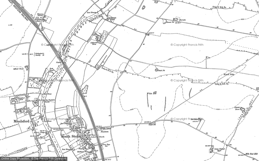 Old Map of White Hill, 1910 in 1910