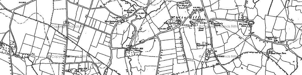 Old map of White Hill in 1923