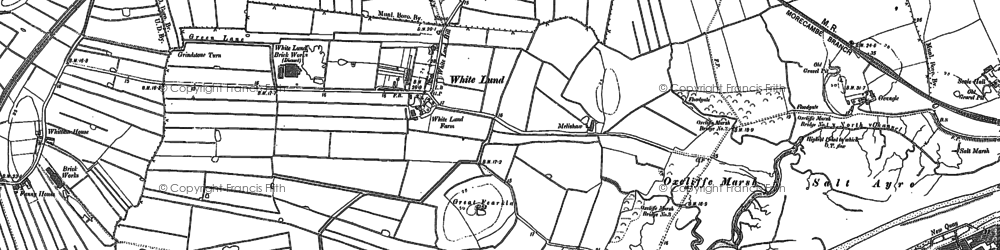 Old map of Heaton in 1910