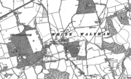Old Map of White Waltham, 1910