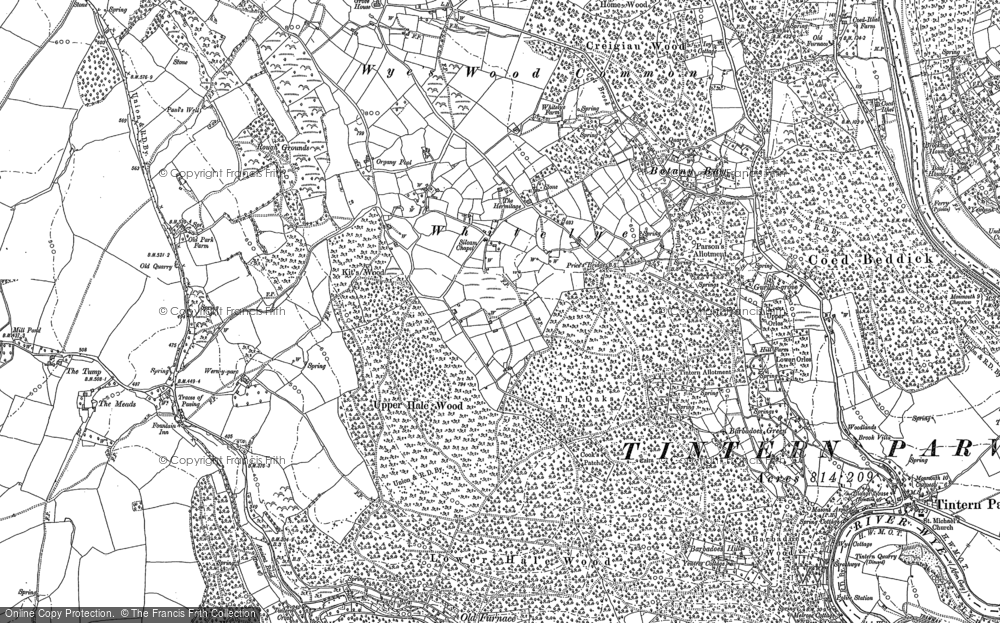 Old Map of Whitelye, 1900 in 1900
