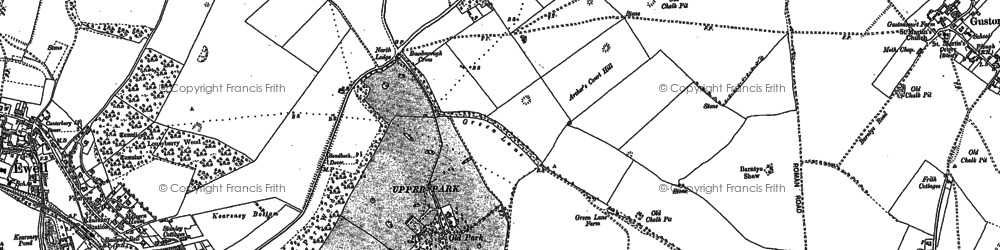 Old map of Whitfield in 1896