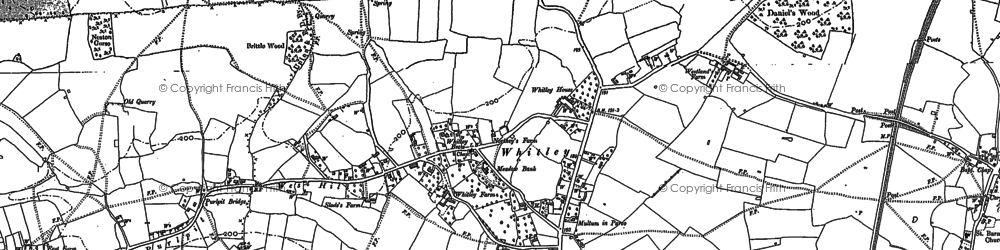 Old map of Whitley in 1899