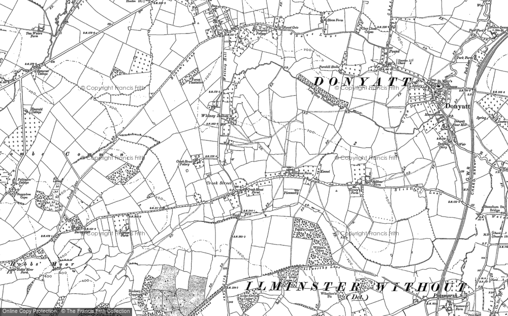 Old Map of Historic Map covering Crock Street in 1901