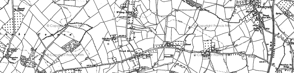Old map of Crock Street in 1901