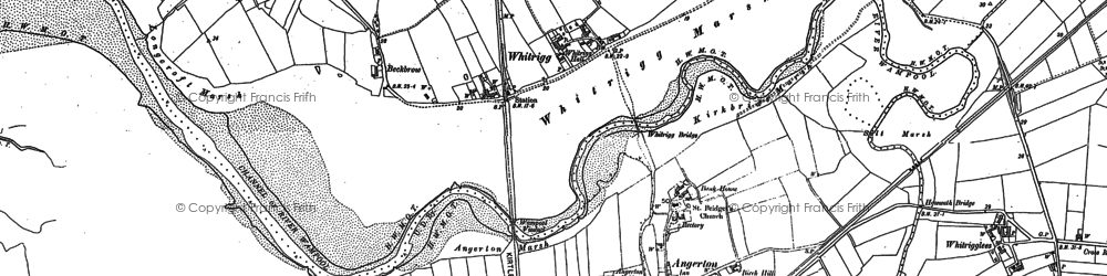 Old map of Whitrigg Ho in 1899