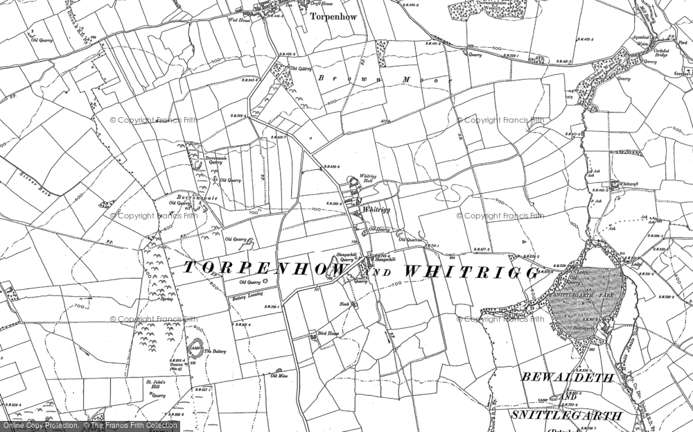 Old Map of Whitrigg, 1899 in 1899