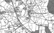 Old Map of Whittington, 1884