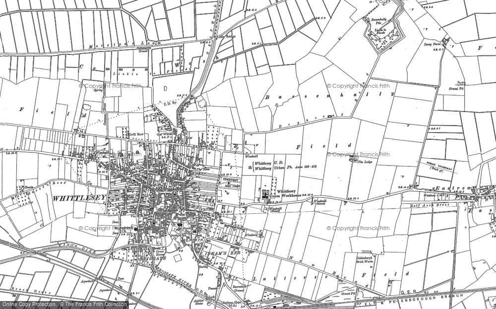 Old Map of Whittlesey, 1900 - 1901 in 1900