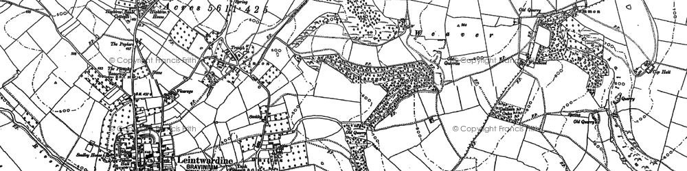 Old map of Whitton in 1902