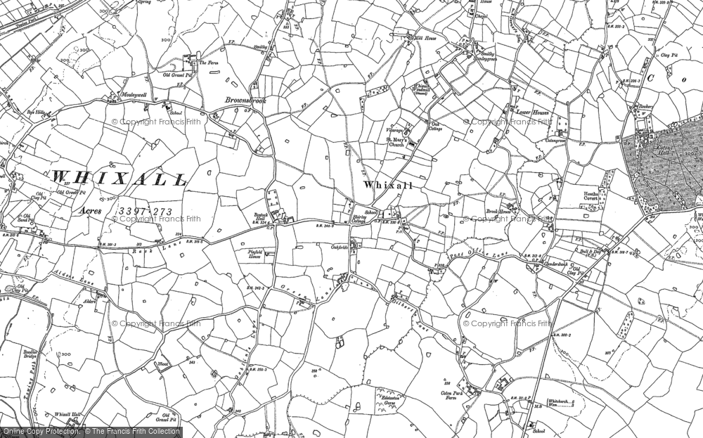 Old Map of Historic Map covering Ladywell in 1880
