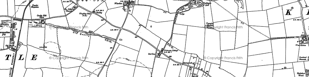 Old map of Newbiggin Hall Estate in 1894