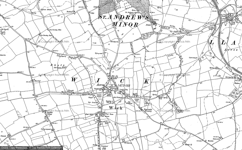 Old Map of Wick, 1897 in 1897