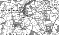 Old Map of Wickham Market, 1881 - 1883