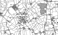 Old Map of Wickham St Paul, 1896