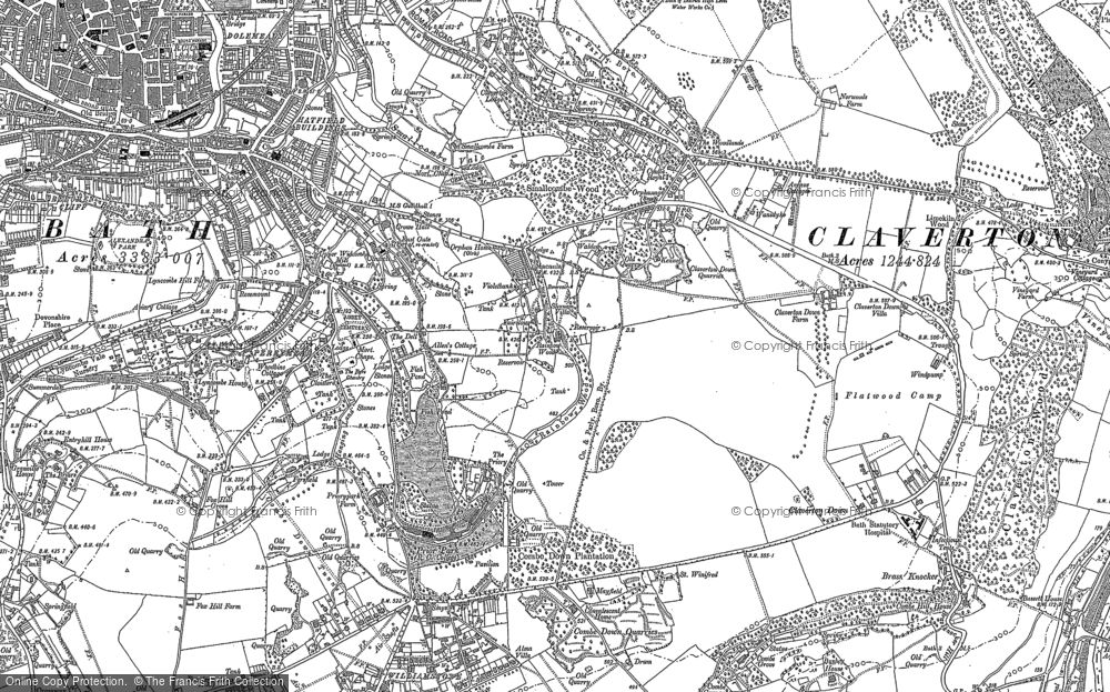 Old Map of Historic Map covering Perrymead in 1902