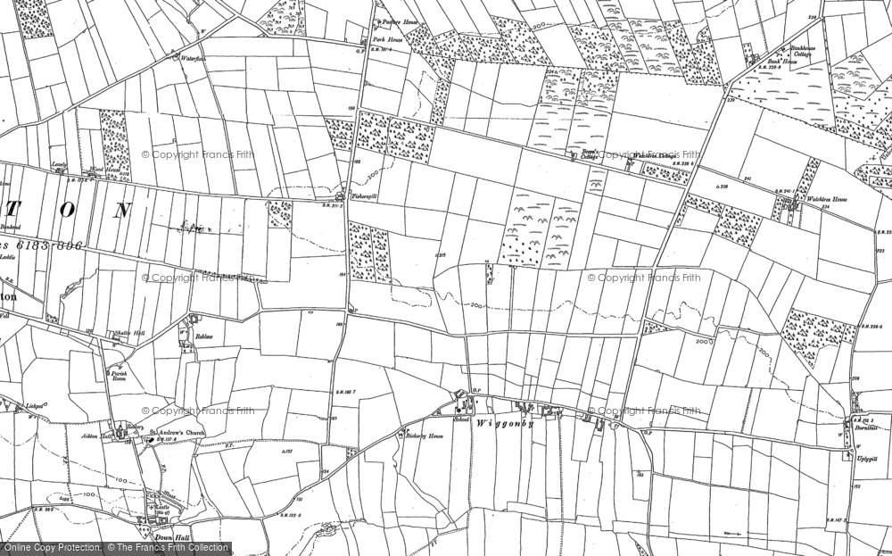 Old Map of Wiggonby, 1890 in 1890
