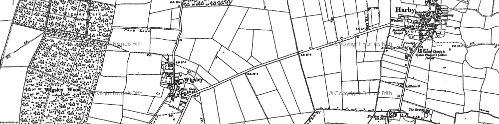 Old map of Wigsley in 1899