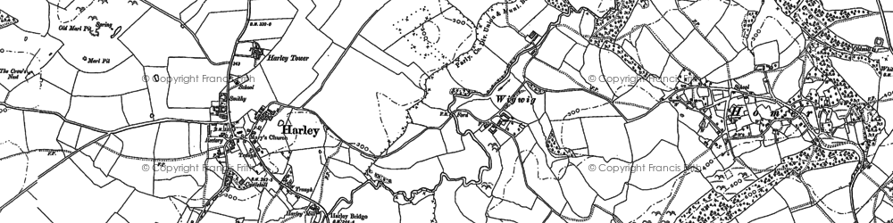 Old map of Wigwig in 1882