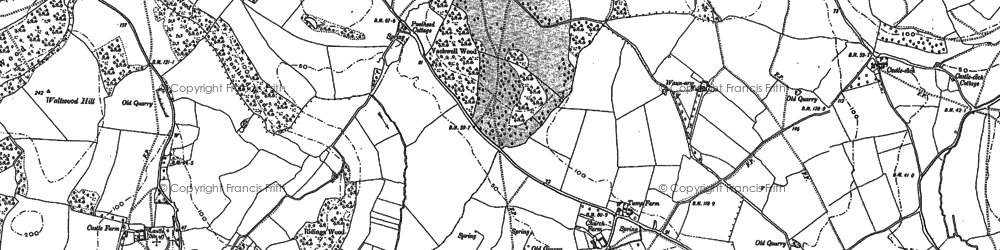 Old map of Wilcrick Hill (Fort) in 1900